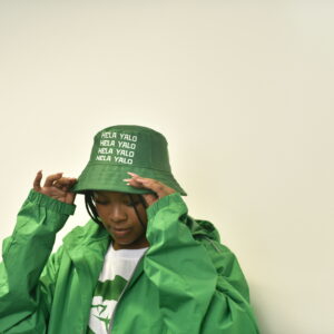 ‘Hela Yalo’ Green Bucket Hat
